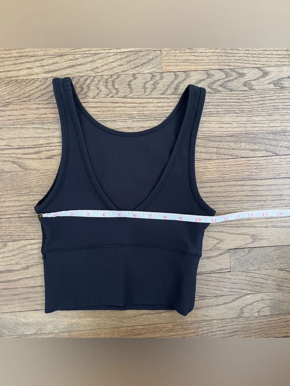 Lululemon Power Pivot Ribbed Tank Top Black - Picture 5 of 5
